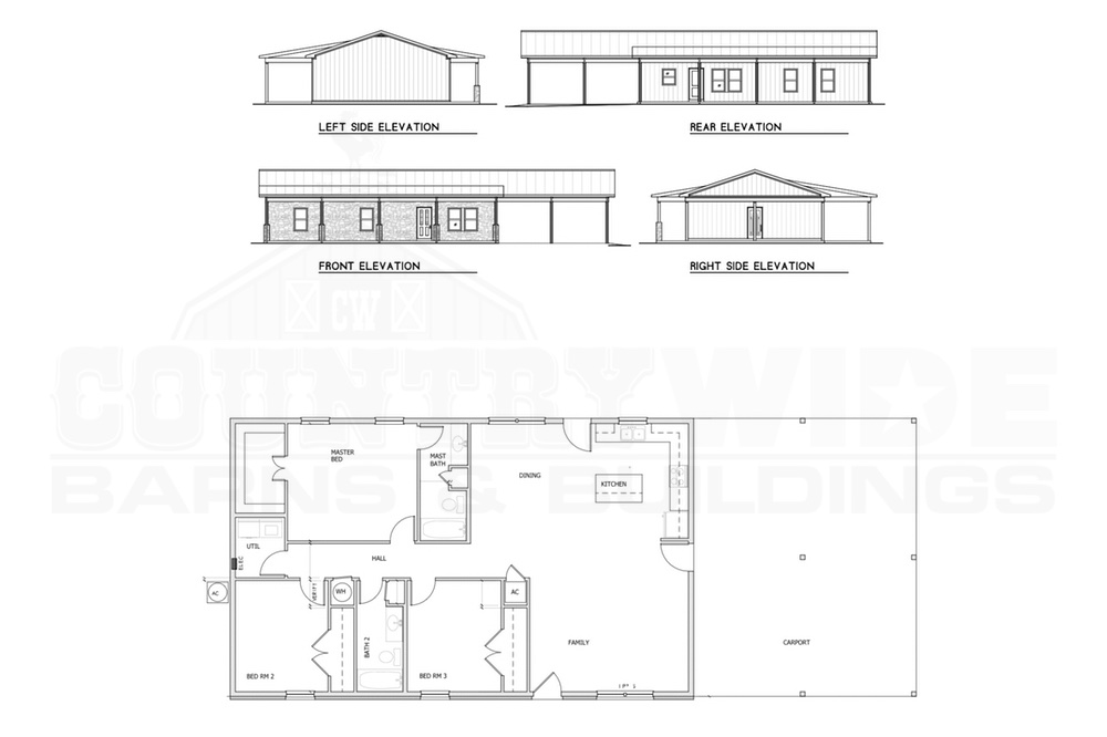 cwb barndominium plan 01