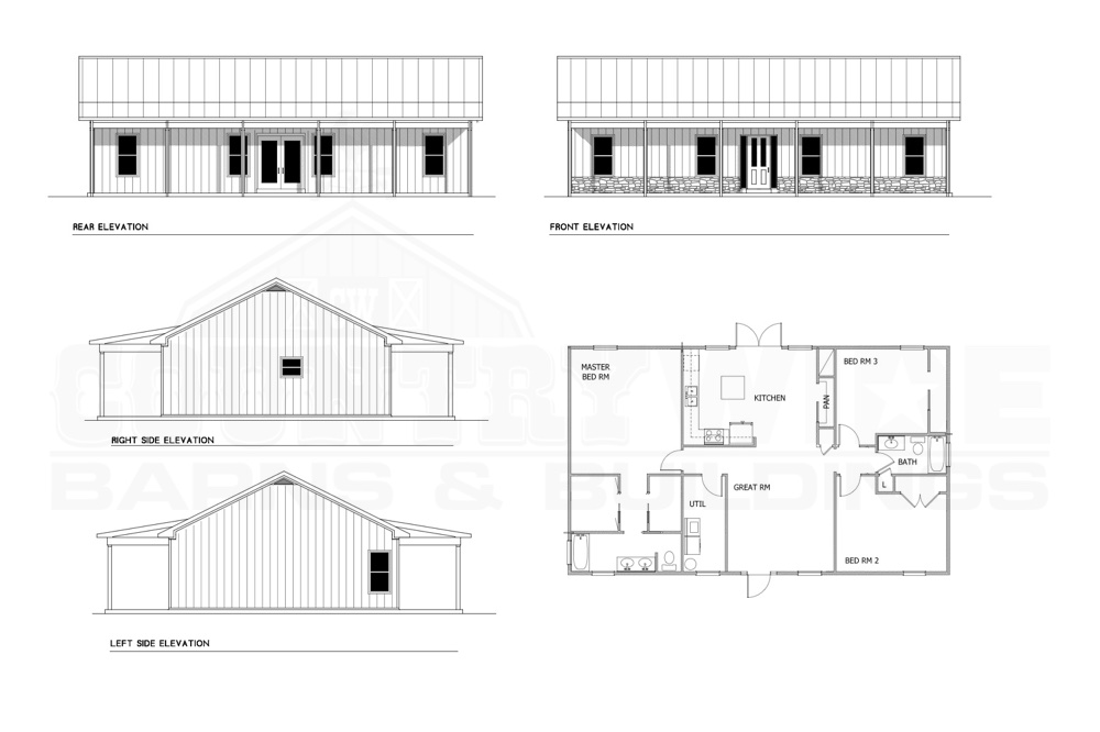 cwb barndominium plan 03