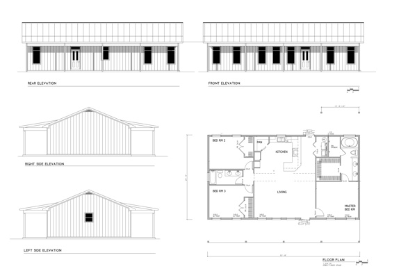 Barndominium blueprint 06